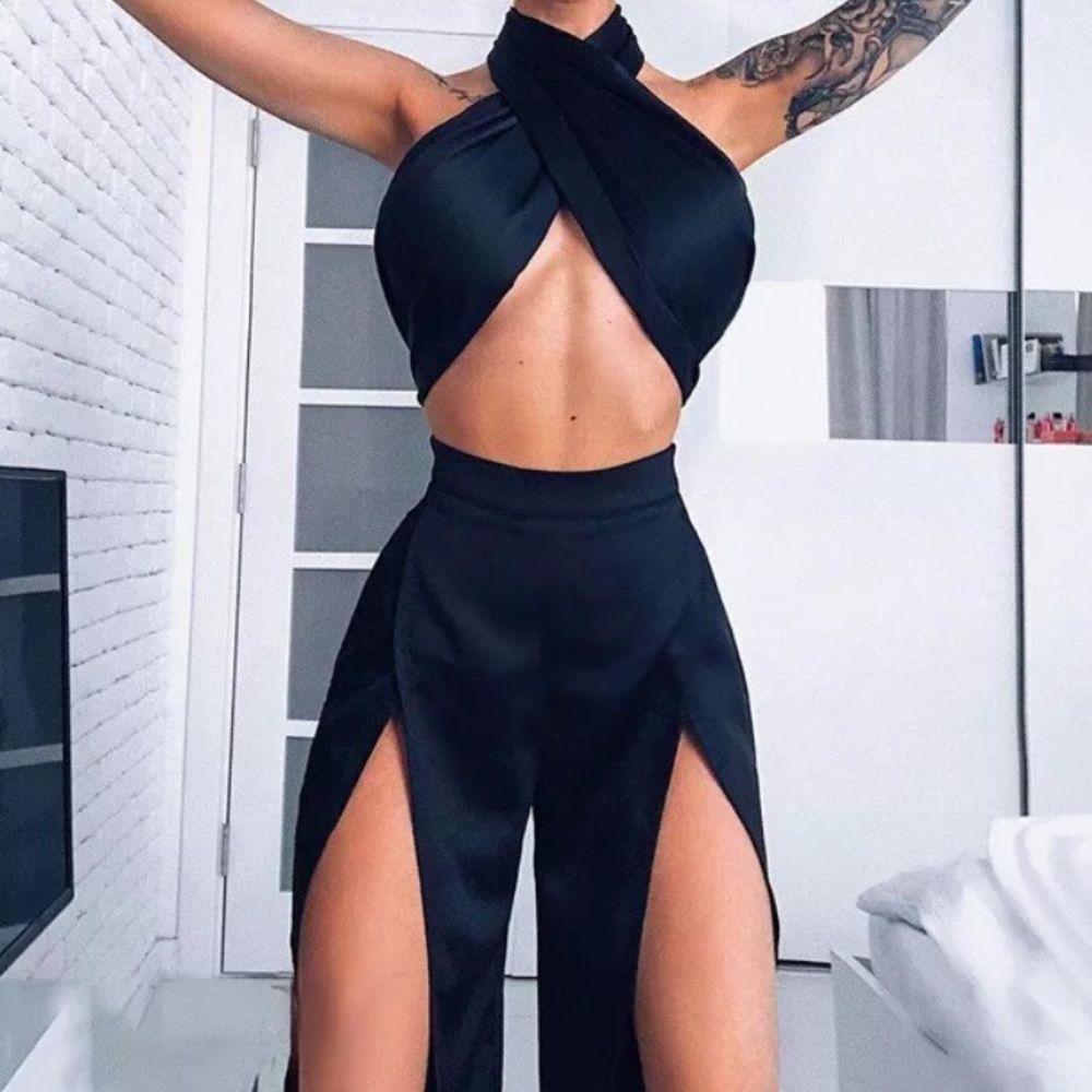 Sexy High Slit Pants